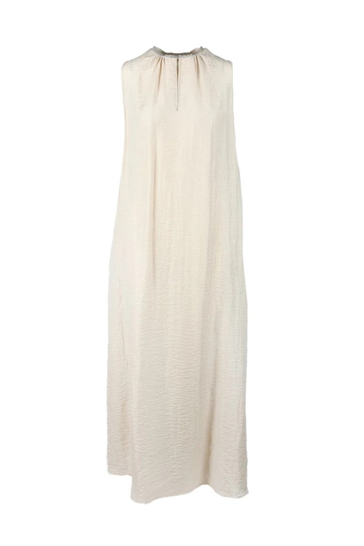 Rocco Ragni Long Tunic Dress - Beige