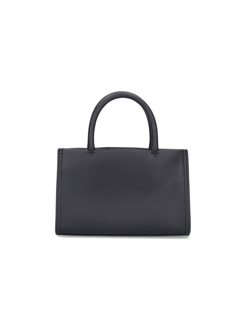 Tory Burch Mini "Ella" Bag In Black Biotex™ Fabric