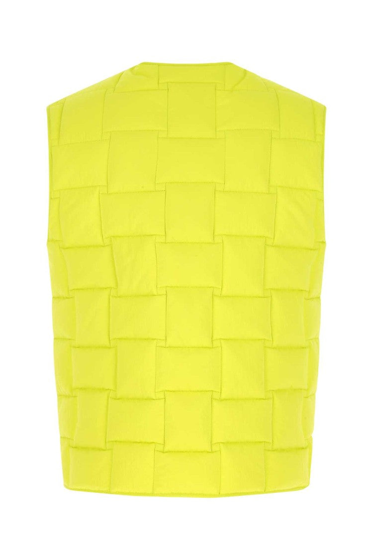 Bottega Veneta Fluo Yellow Nylon Padded Vest