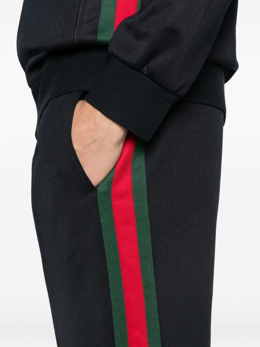 Gucci Relaxed Fit Trousers With Contrast Side Stripes