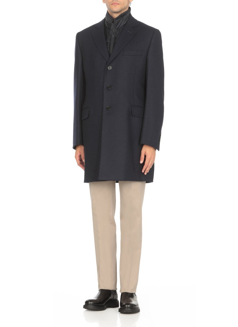 Fay Blue Wool Coat