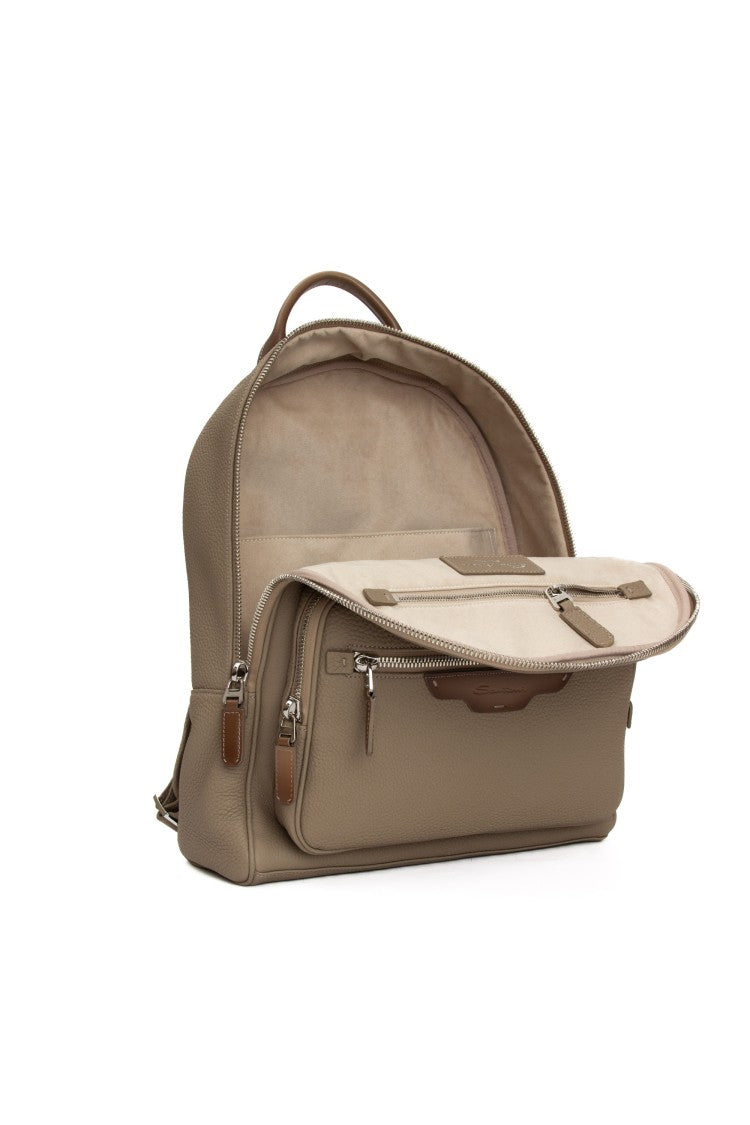 Santoni Bottalato Leather Backpack