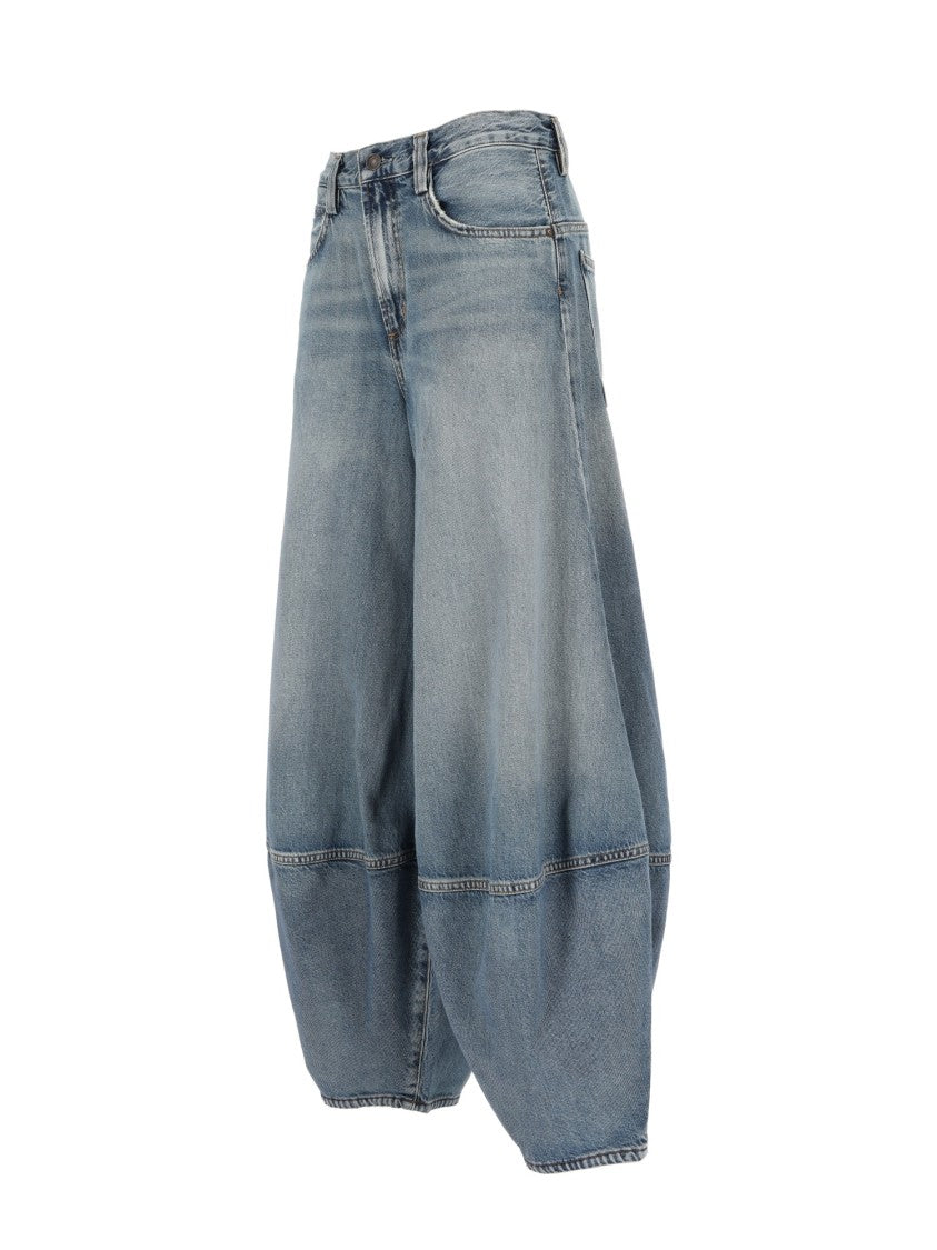 Agolde Lantern-Fit Denim Trousers With Classic Five-Pocket Styling