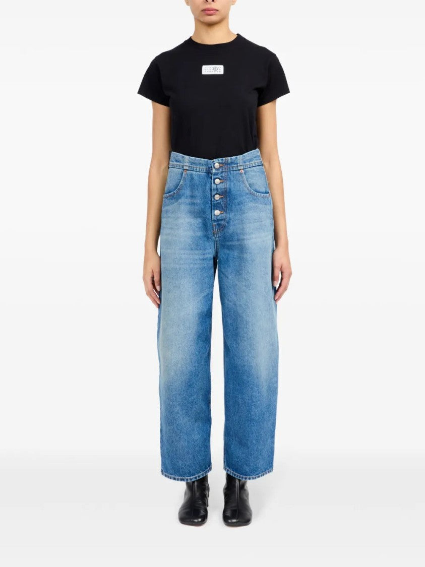 Mm6 By Maison Margiela Button-Up Straight Jeans