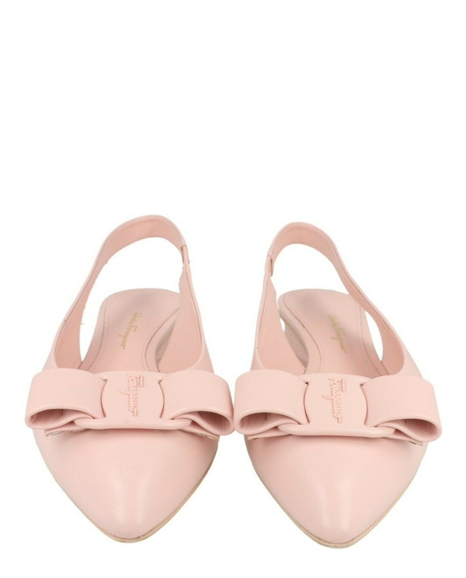 Ferragamo Viva Leather Slingback Pumps