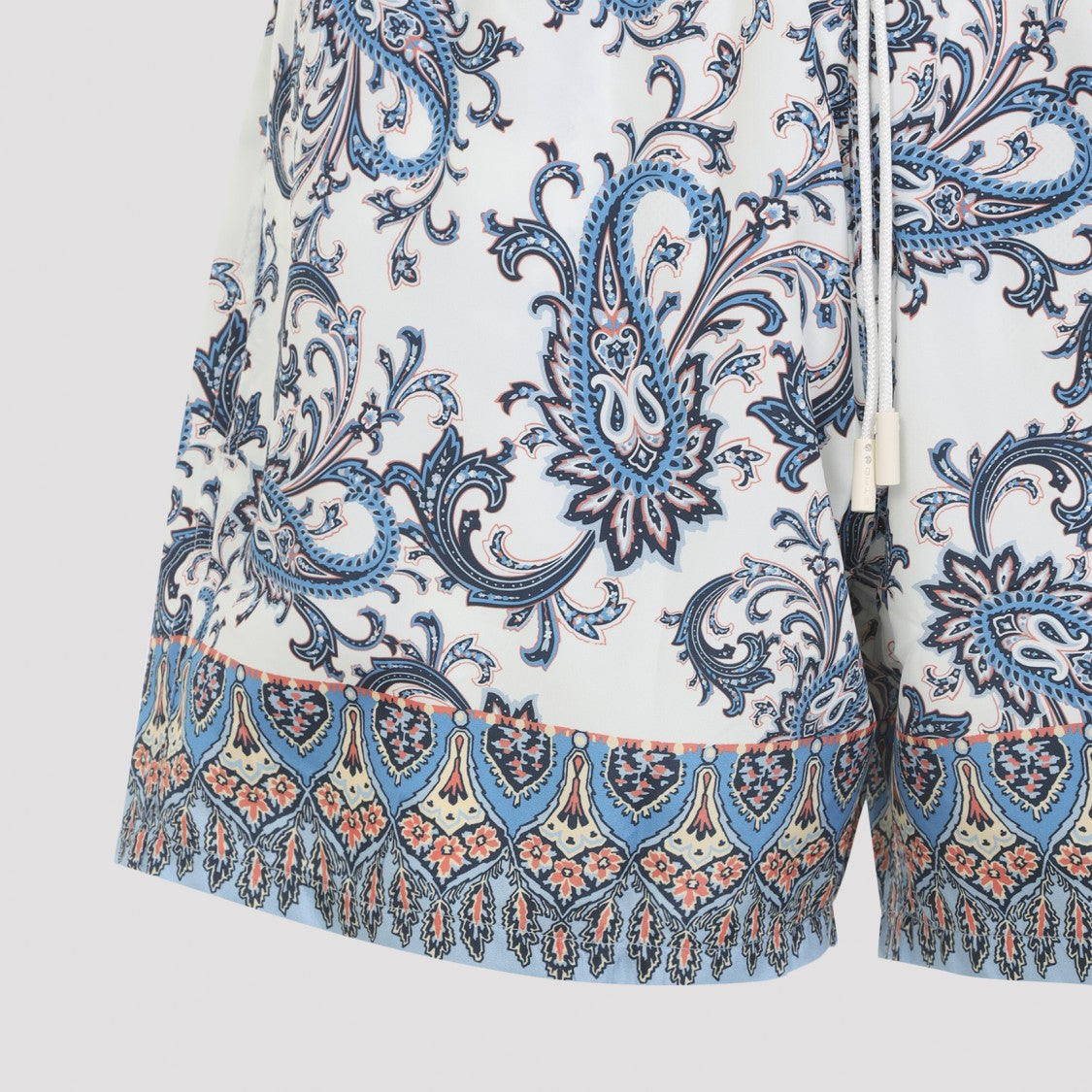 Etro Intricately Paisley-Patterned Swim Shorts With Adjustable Drawstring