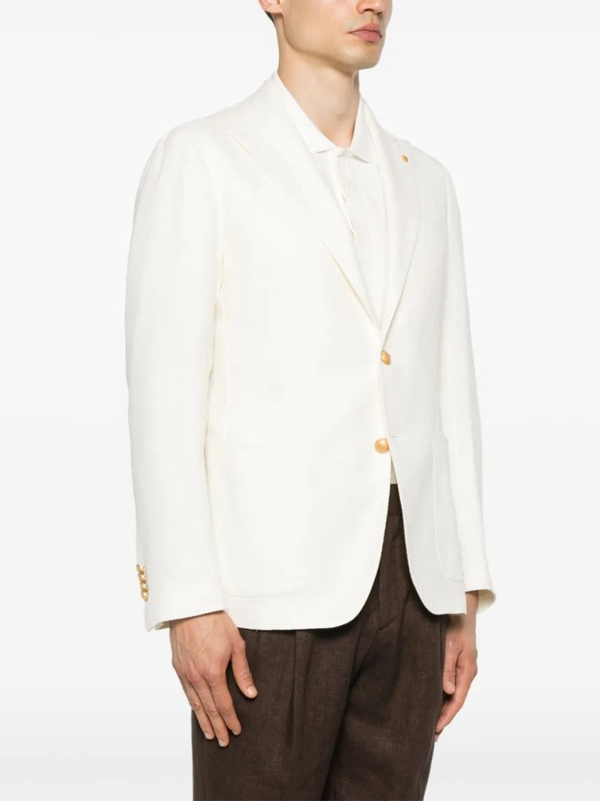 Tagliatore Tailored Minimalist Blazer With Notch Lapel