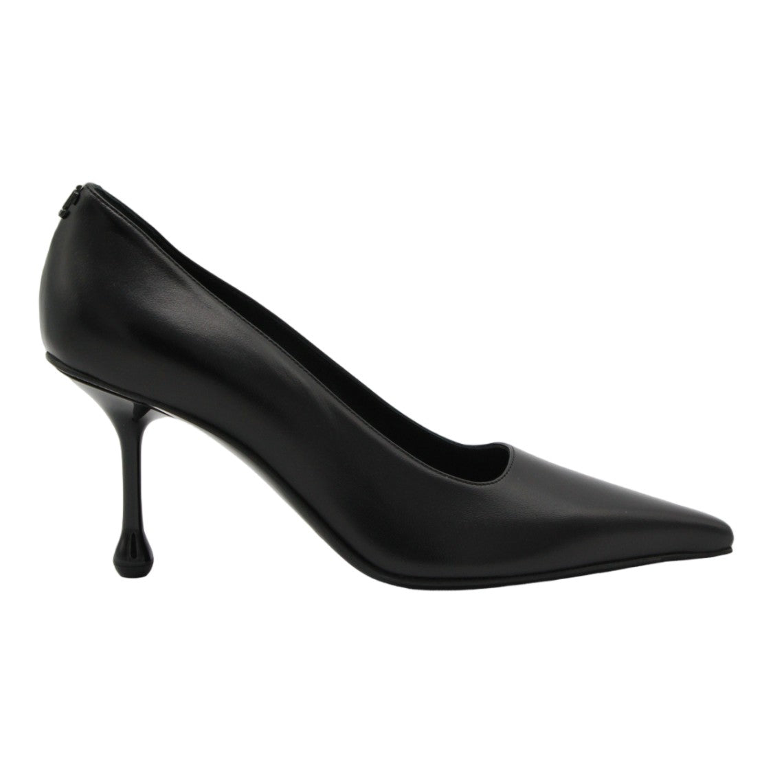 Jimmy Choo Pointed-Toe Black Pumps With Sculptural Heel