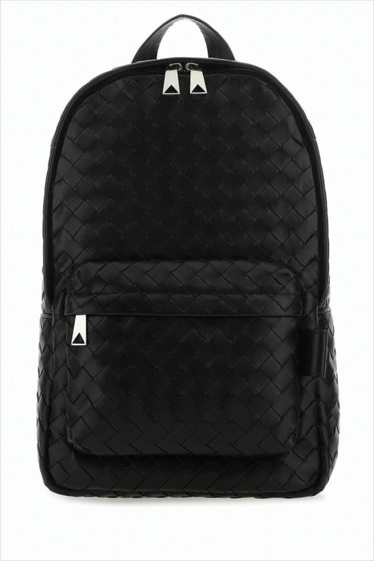 Bottega Veneta Woven Calf Leather Backpack With Structured Silhouette