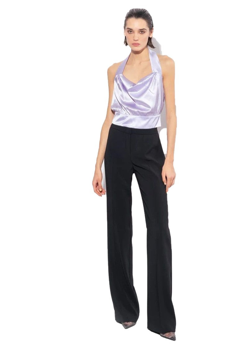 Pinko High-Waist Wide-Leg Trousers Tailored Front