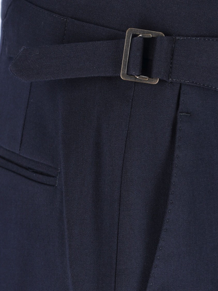 Vivienne Westwood Blue Sang Virgin Wool Straight-Leg Pants
