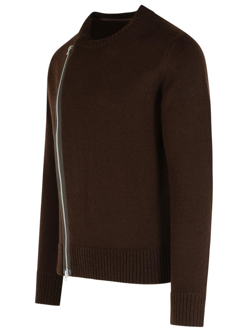 Sacai Brown Wool Sweater