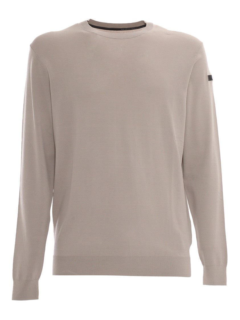 Rrd Round Neck Knit With Contrasting Accent