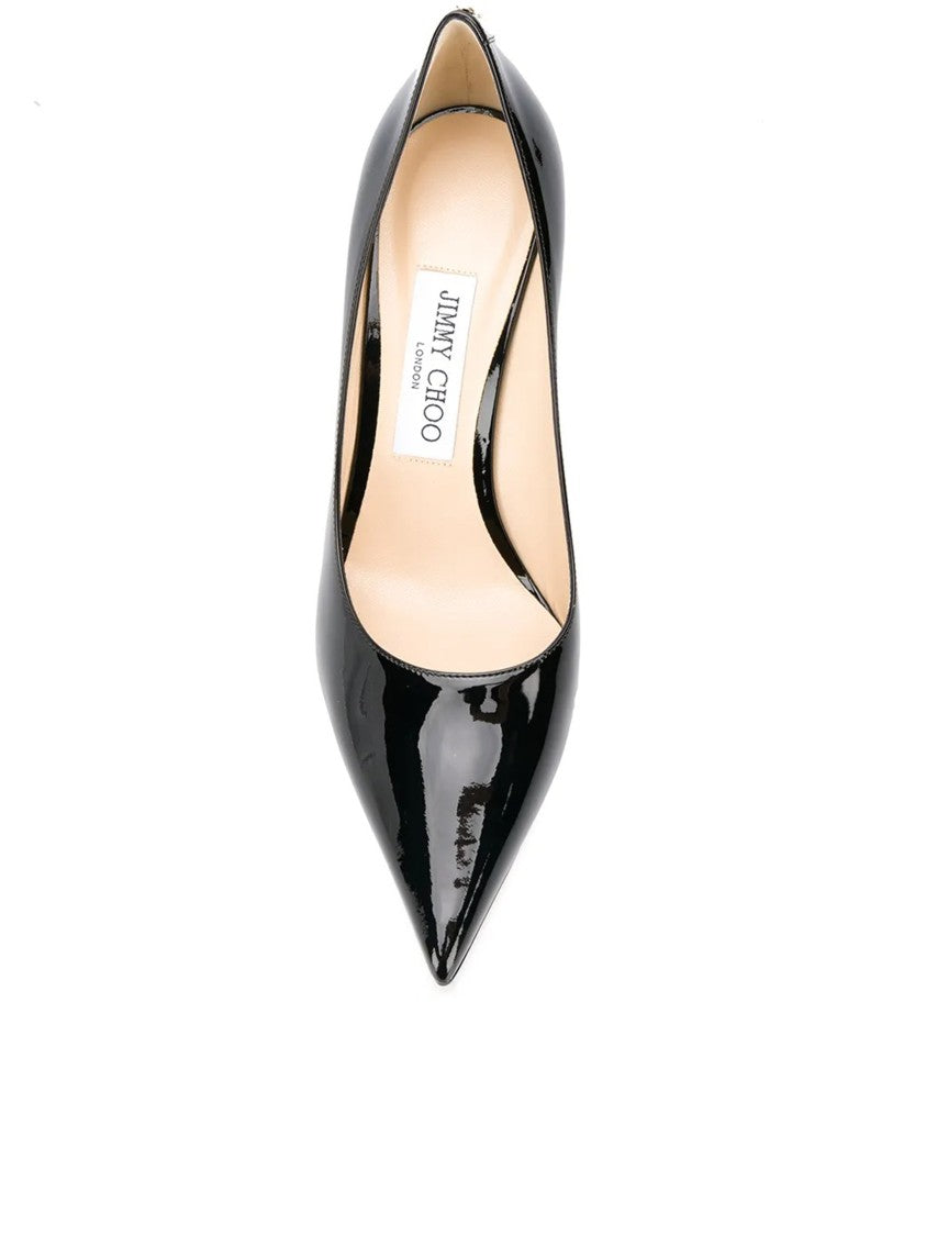Jimmy Choo Black Love 85 Patent Leather Pumps
