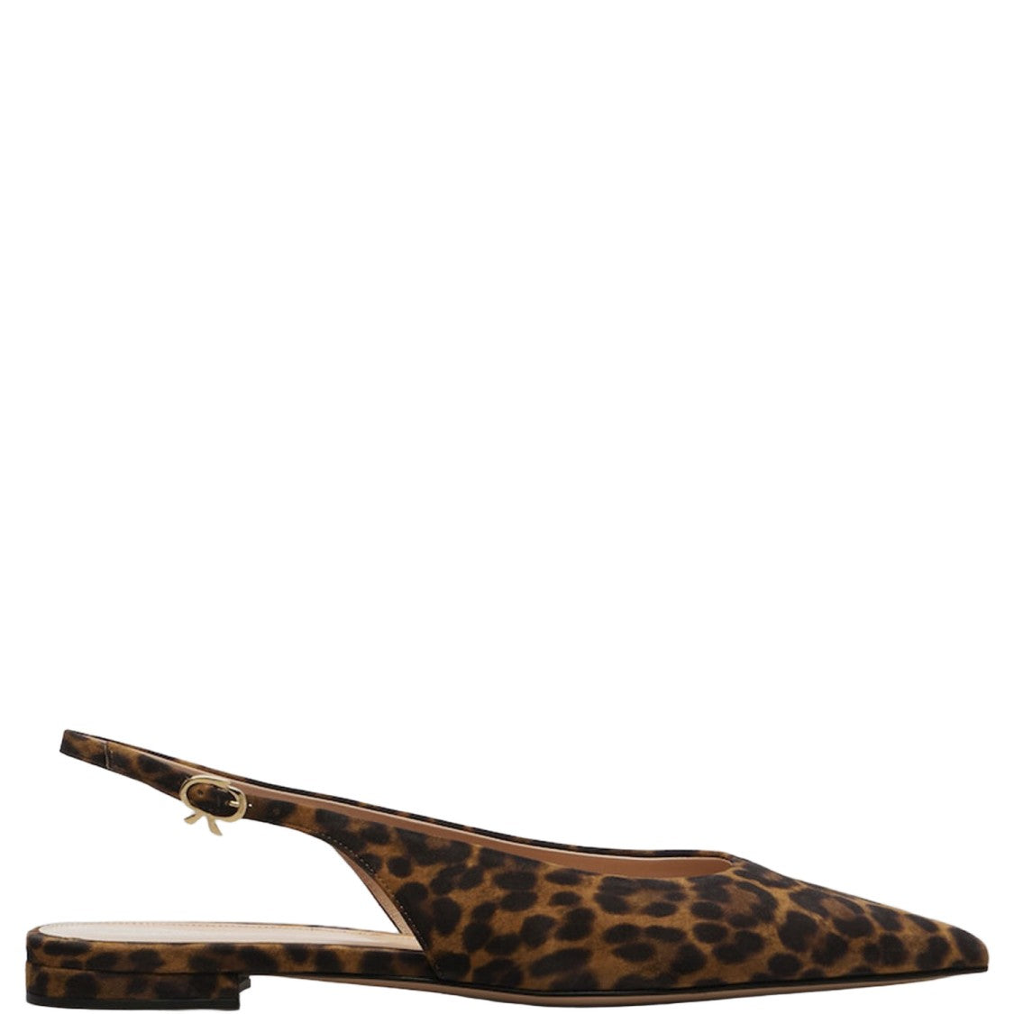 Gianvito Rossi Suede Slingback Flats