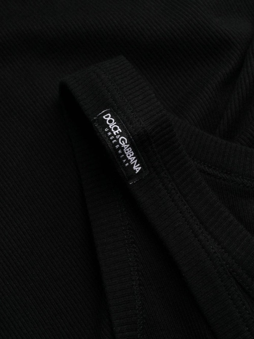 Dolce & Gabbana Black Cotton Top Tank