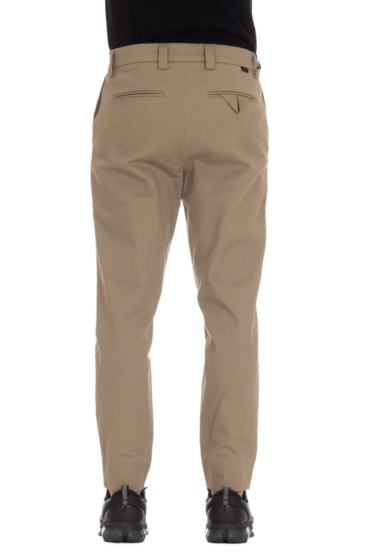 Haikure Baggy Chino Pants With Concealed Closure And Logo Tag