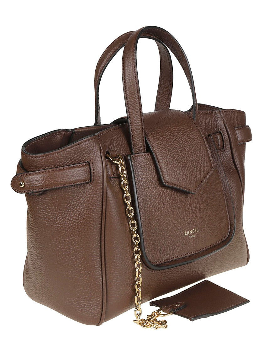 Lancel Thea Small Pebbled Cow Leather Handbag