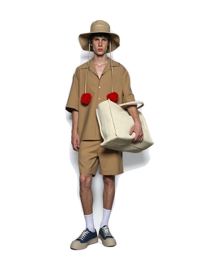 Marni Tailored Shorts Beige