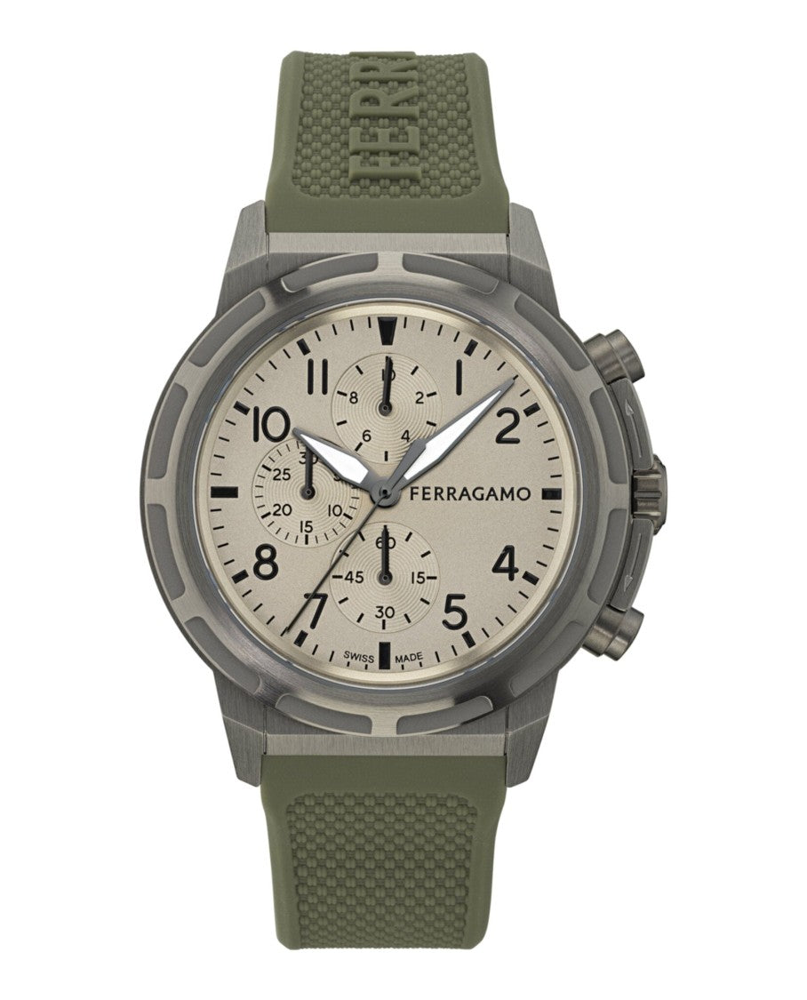 Ferragamo Sport Chrono Silicone Watch