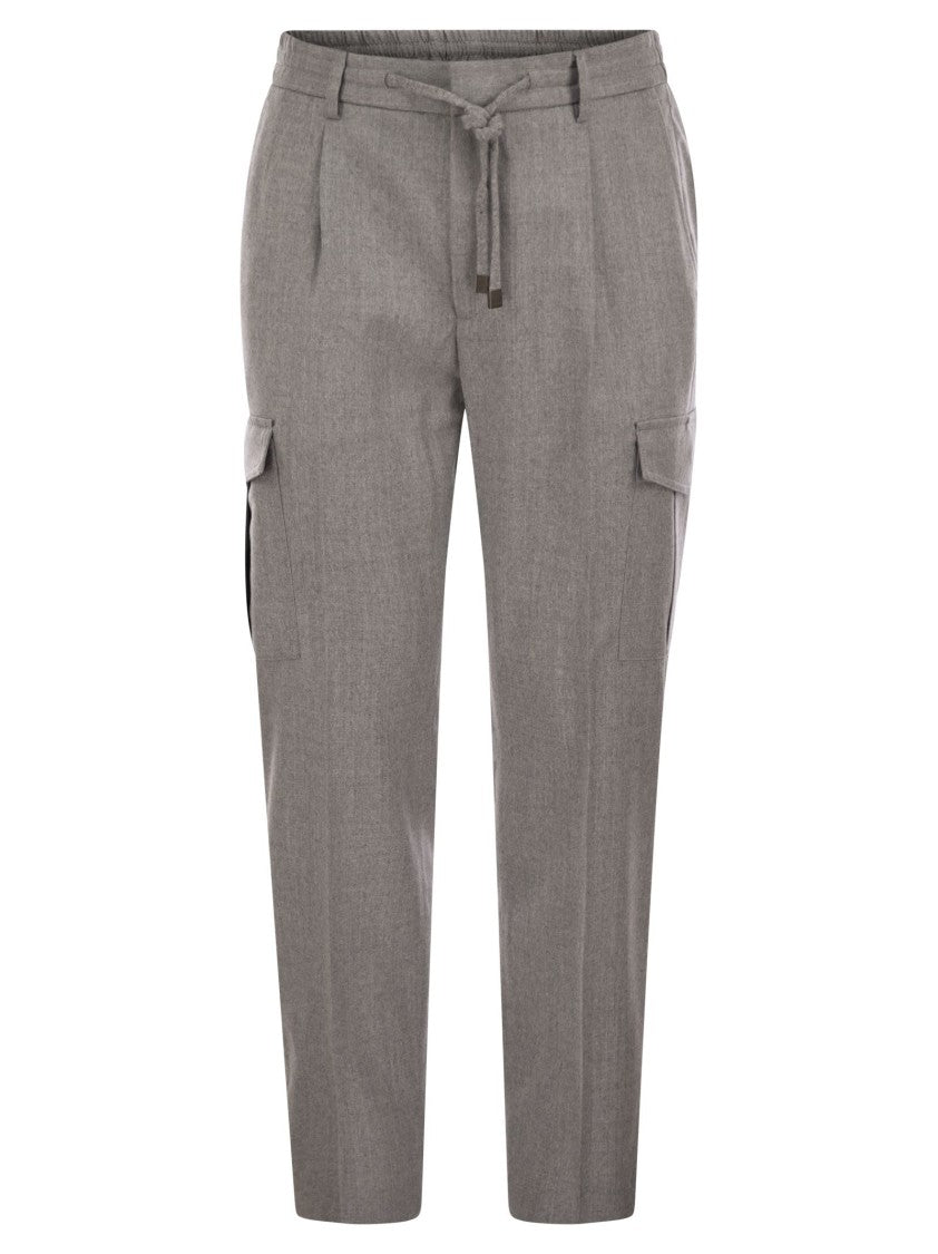 Peserico Flannel Cargo Trousers