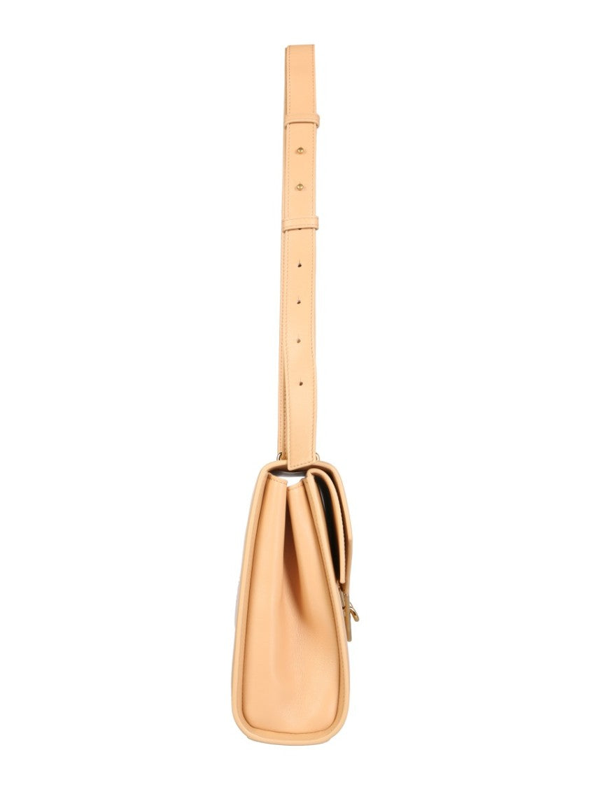 Bottega Veneta Leather Clip Bag With Removable Strap