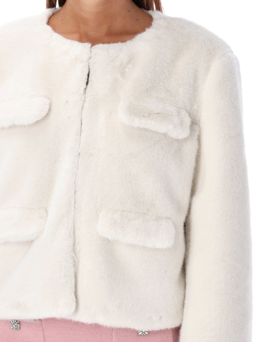 Self-Portrait Eco Fur Jacket
