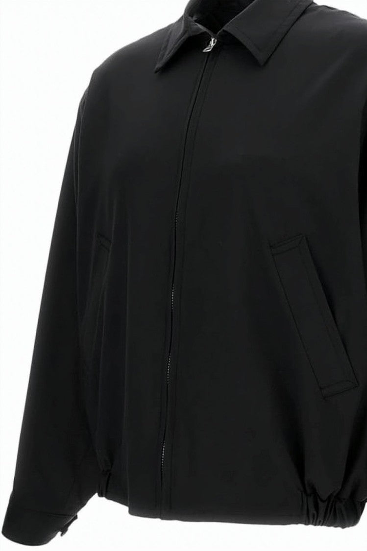 Kaptain Sunshine Black Minimalist Wool Slightly Cropped Jacket