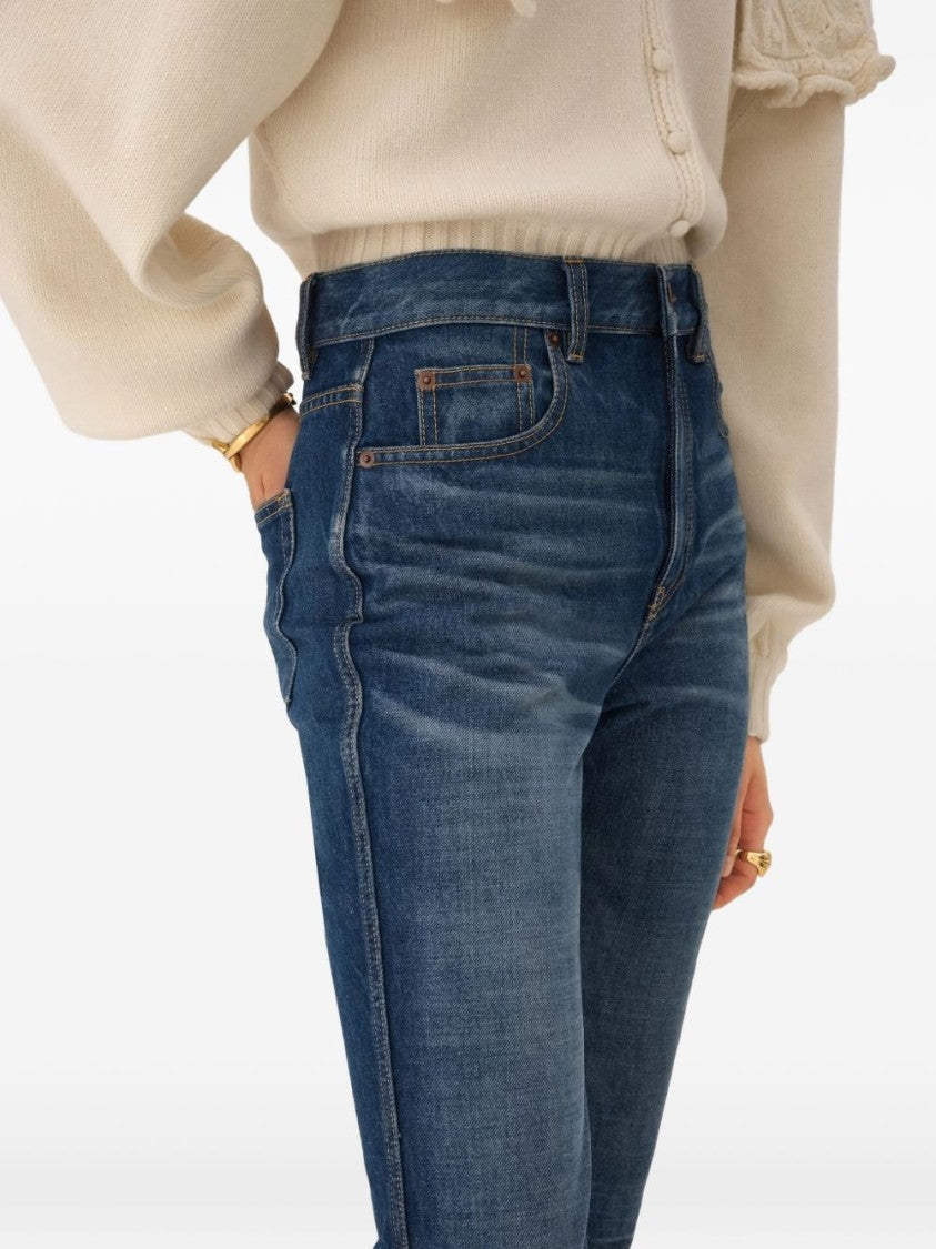 Chloé Mid-Length Denim Jeans