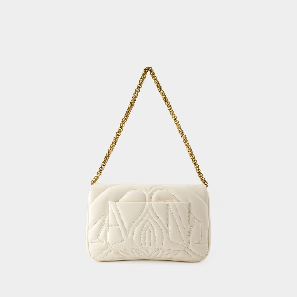 Alexander Mcqueen The Seal Crossbody Bag - Leather - Ivory