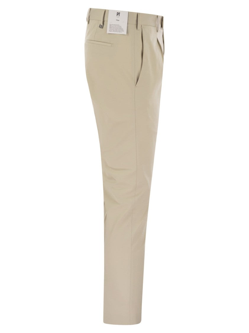 Pt Torino Dieci - Stretch Cotton Trousers