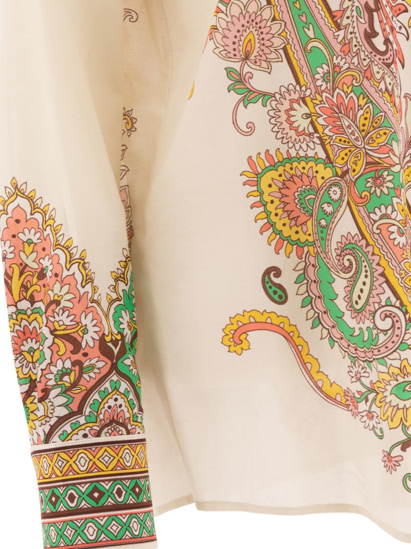 Etro Classic Collar Shirt With Paisley Print