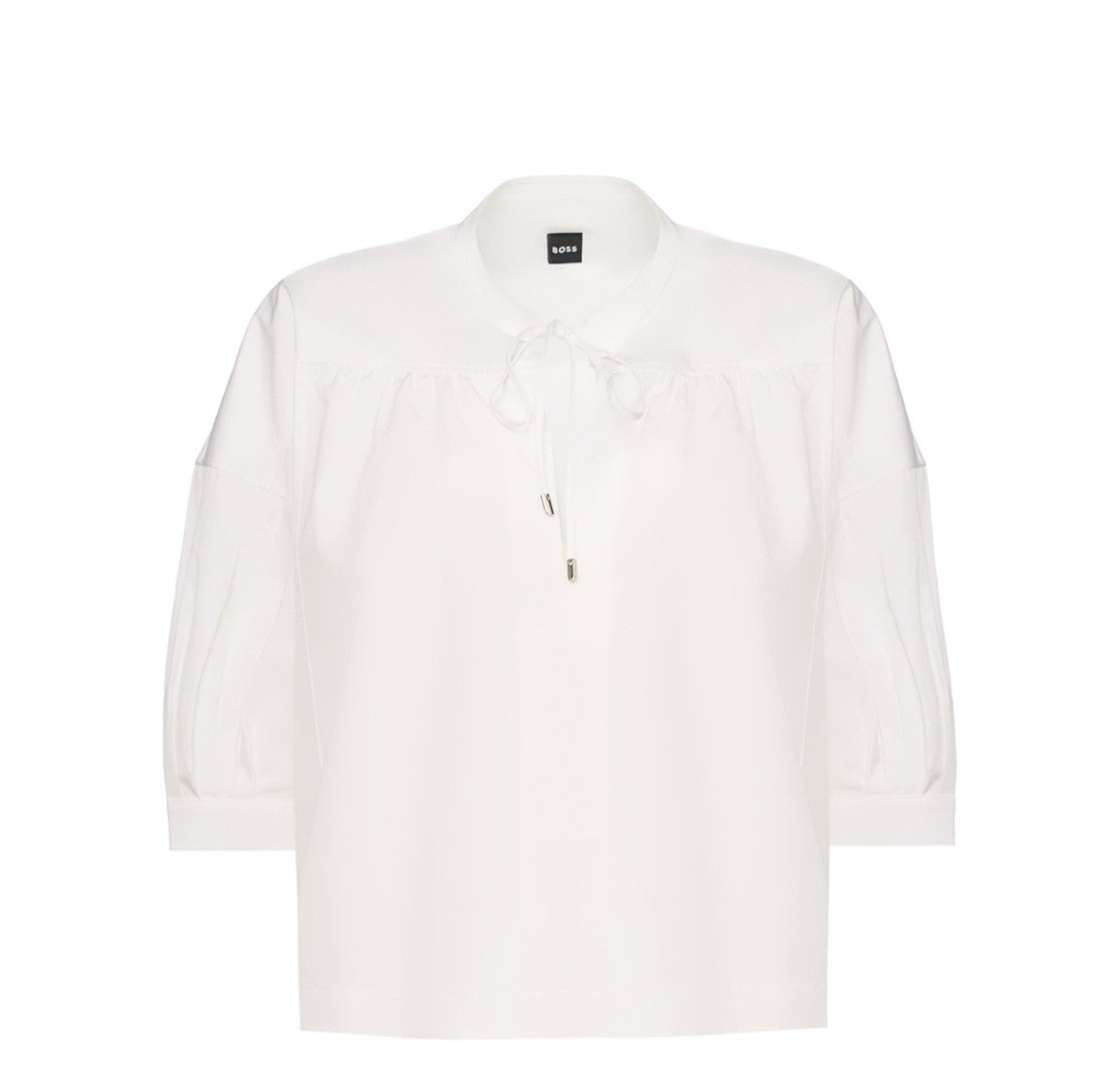 Boss White Bollana V Neck 3/4 Shirt
