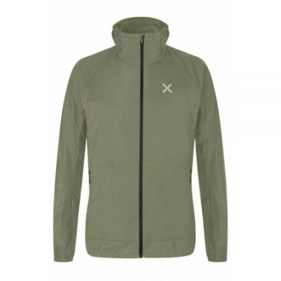 Montura Lightweight Green Jacket With High Collar And Zip Pockets