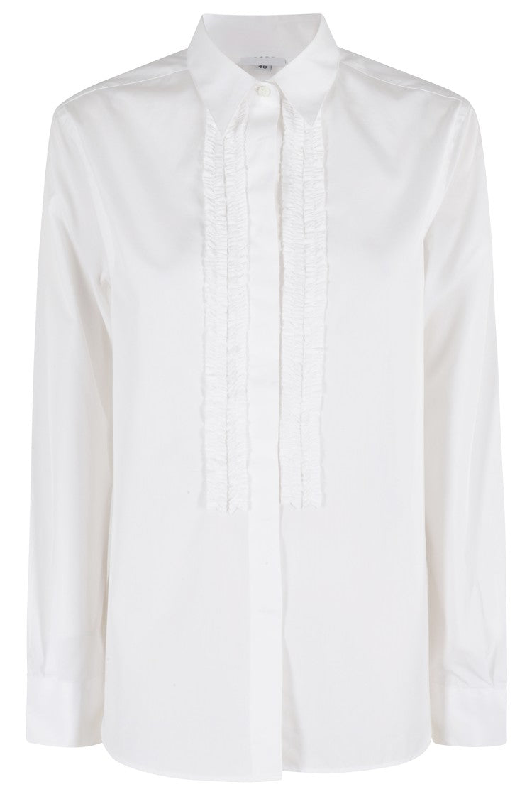 Aspesi Expanded White Shirt With Classic Collar