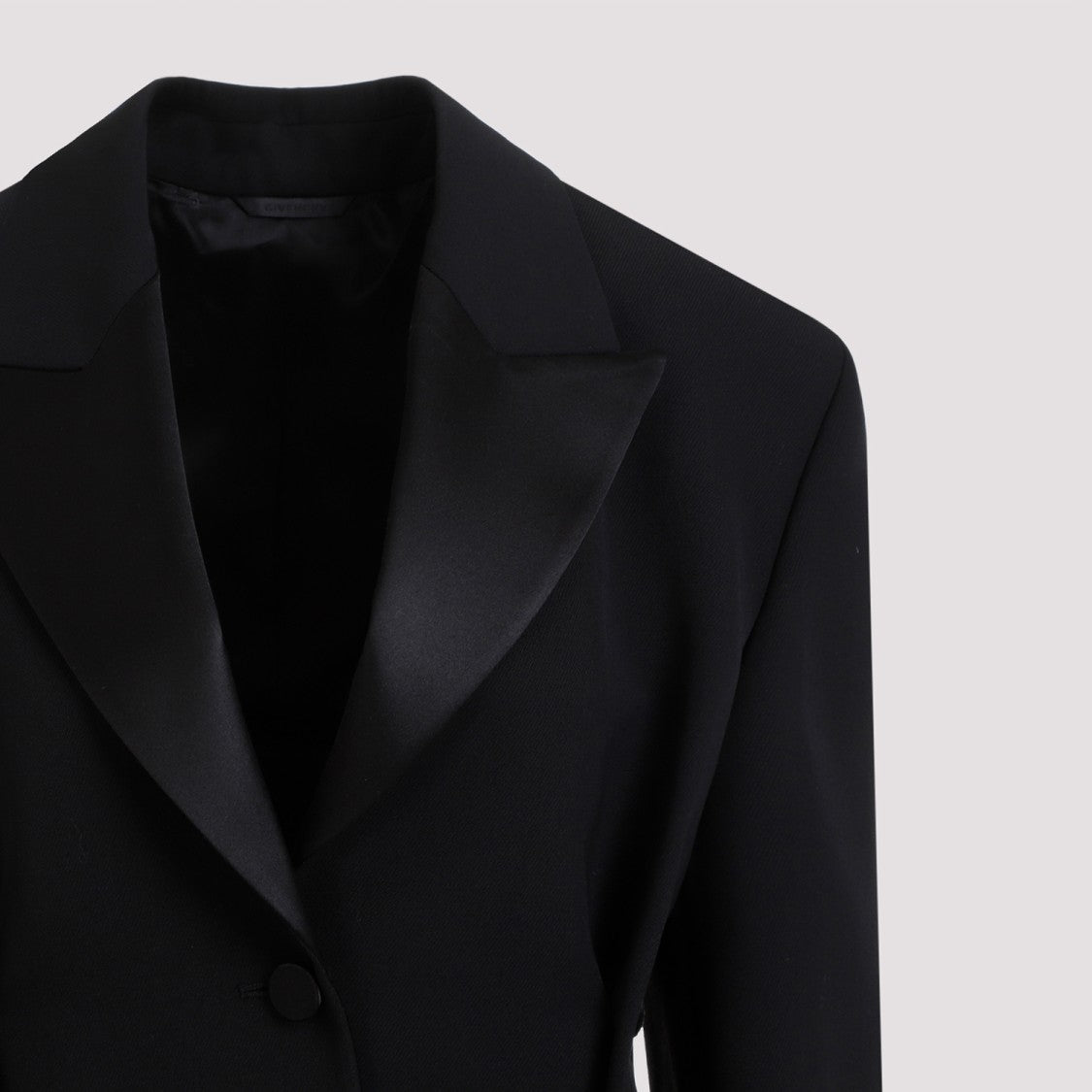 Givenchy Buttoned Black Virgin Wool Jacket