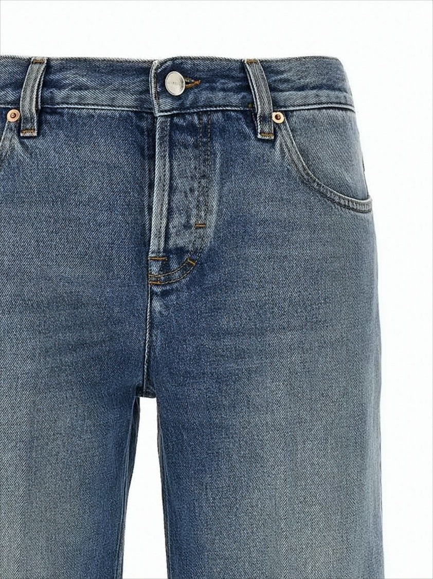 Gucci Straight-Leg Denim Pants With Mid-Rise Waist