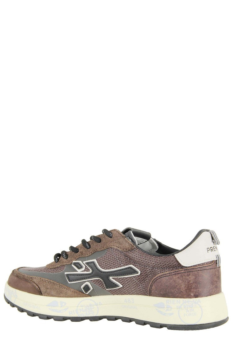 Premiata Low-Top Suede And Fabric Sneakers