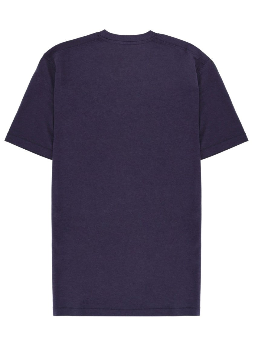 Tom Ford Blue Lyocell-Cotton Crew Neck T-Shirt