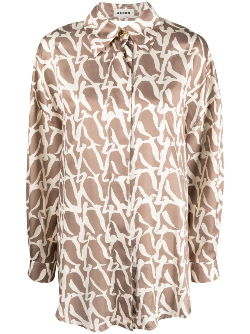 Aeron Multicolored Silk/Viscose Blend Long Sleeve Shirt