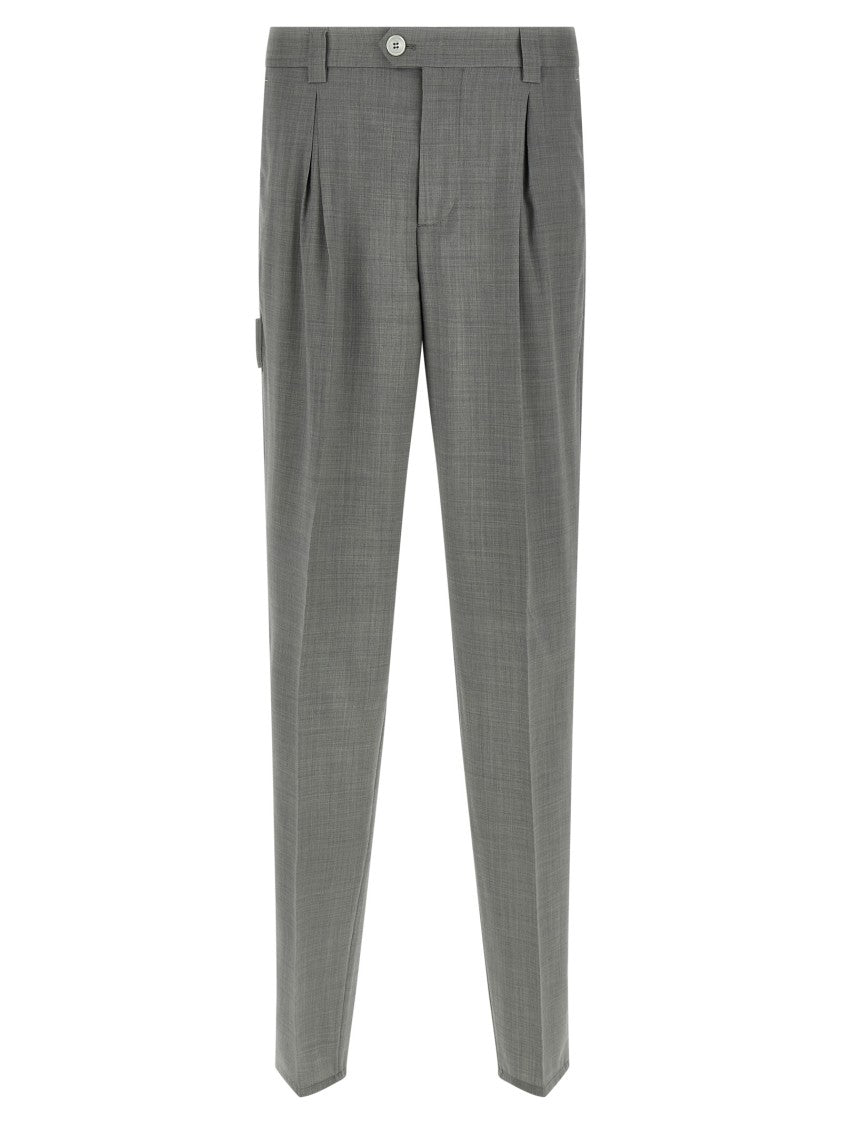 Brunello Cucinelli Mélange Wool Pants