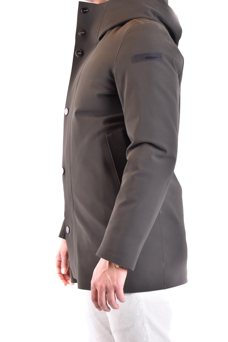 Rrd Matte Finish Green Down Jacket Hood