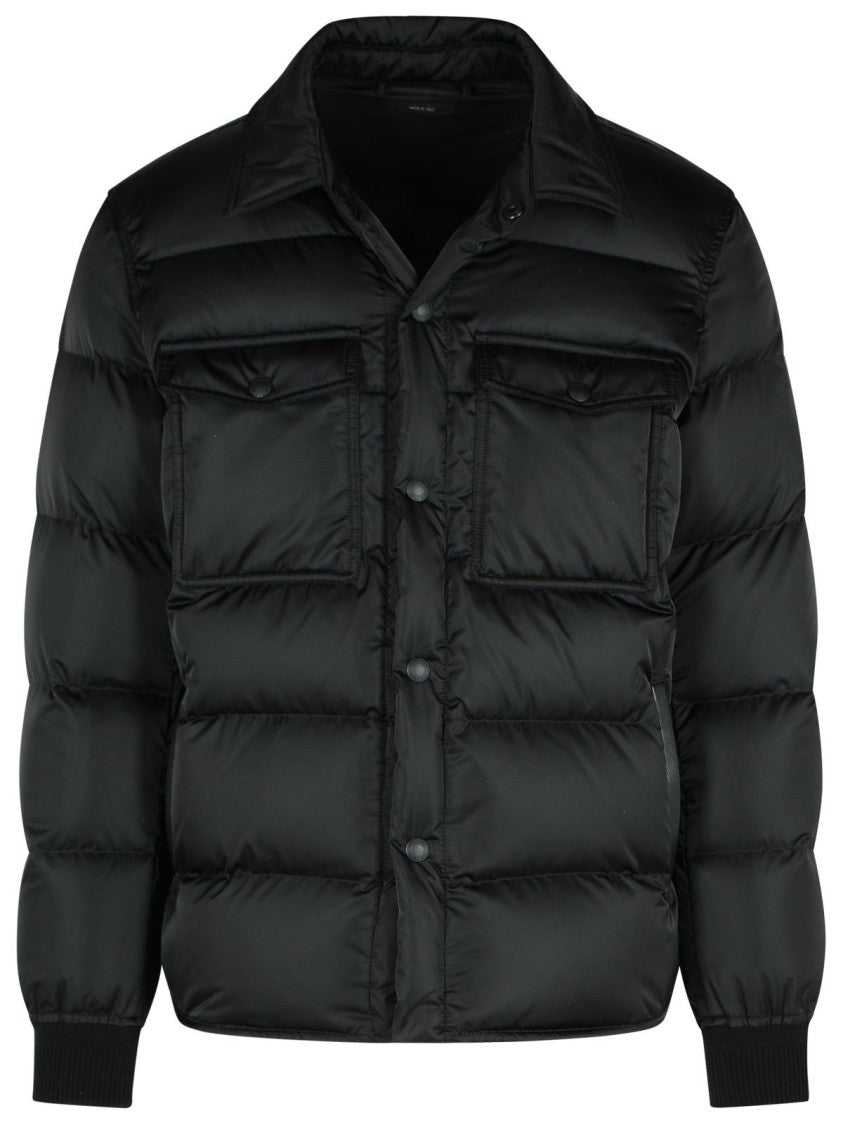 Tom Ford Black Polyester Down Jacket