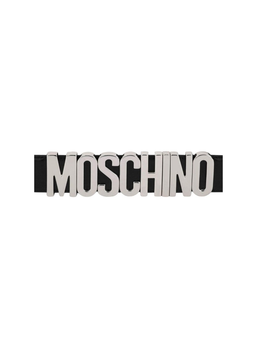 Moschino Calf Leather Moschino Black Belt
