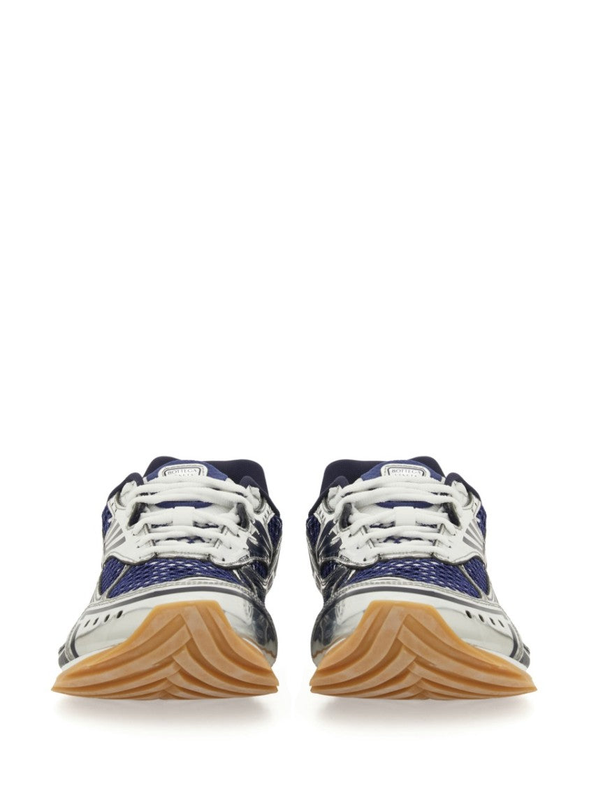 Bottega Veneta Low-Profile Leather Sneakers With Textured Gum Sole