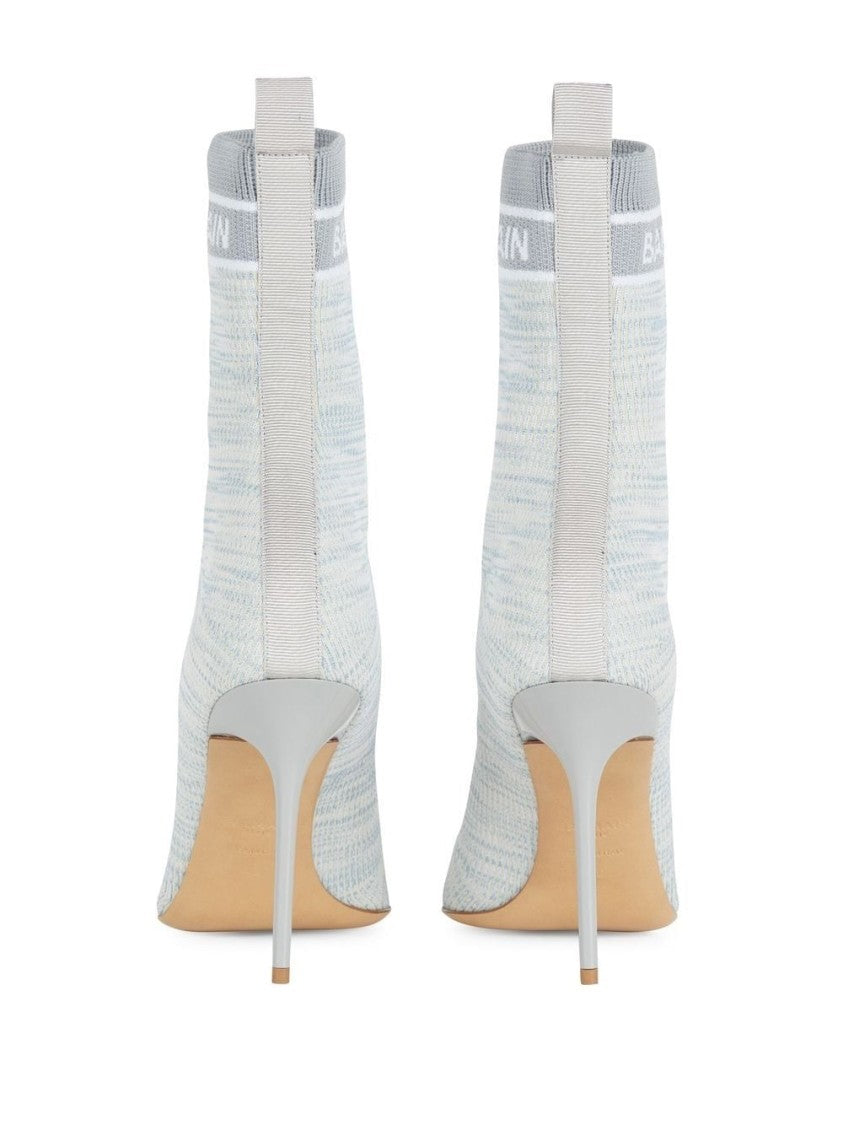Balmain Skye-Knit Ankle Boot
