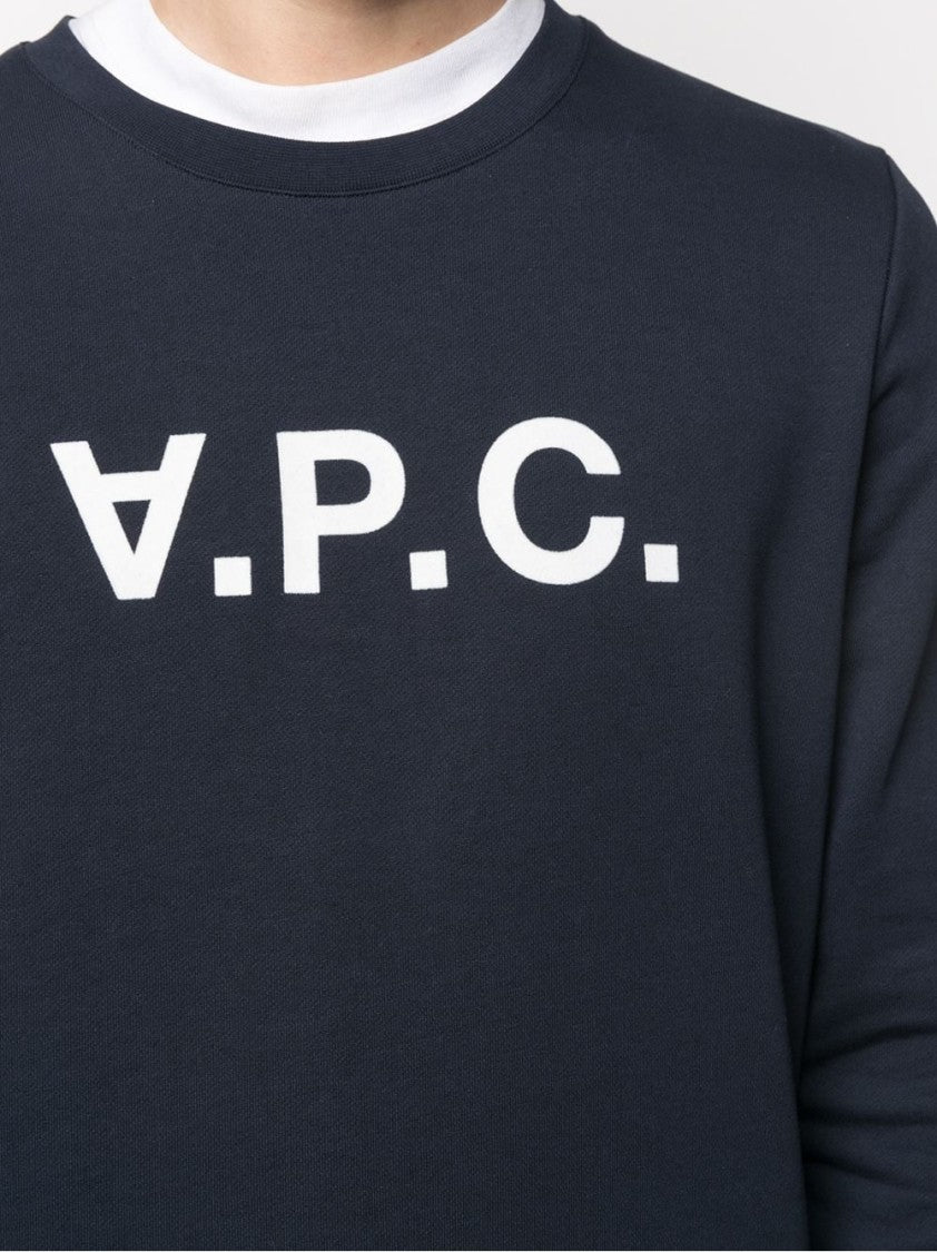 A.P.C. Cotton Sweatshirt With Bold Logo Design