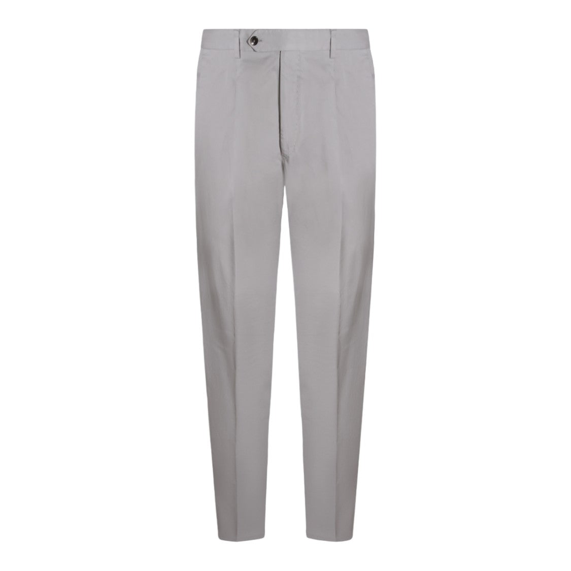 Pt Torino Tailored Grey Trousers With Straight Leg Design