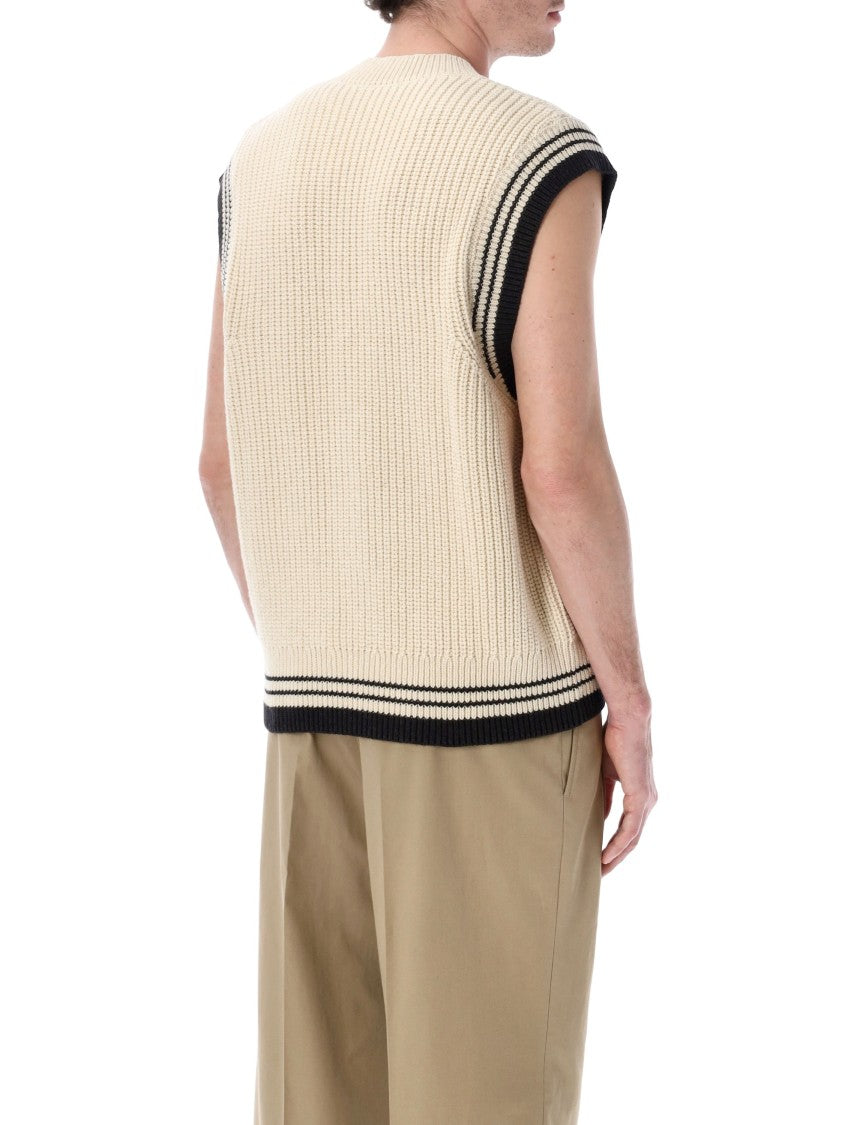 Ami Paris Ami De Coeur V Neck Gilet