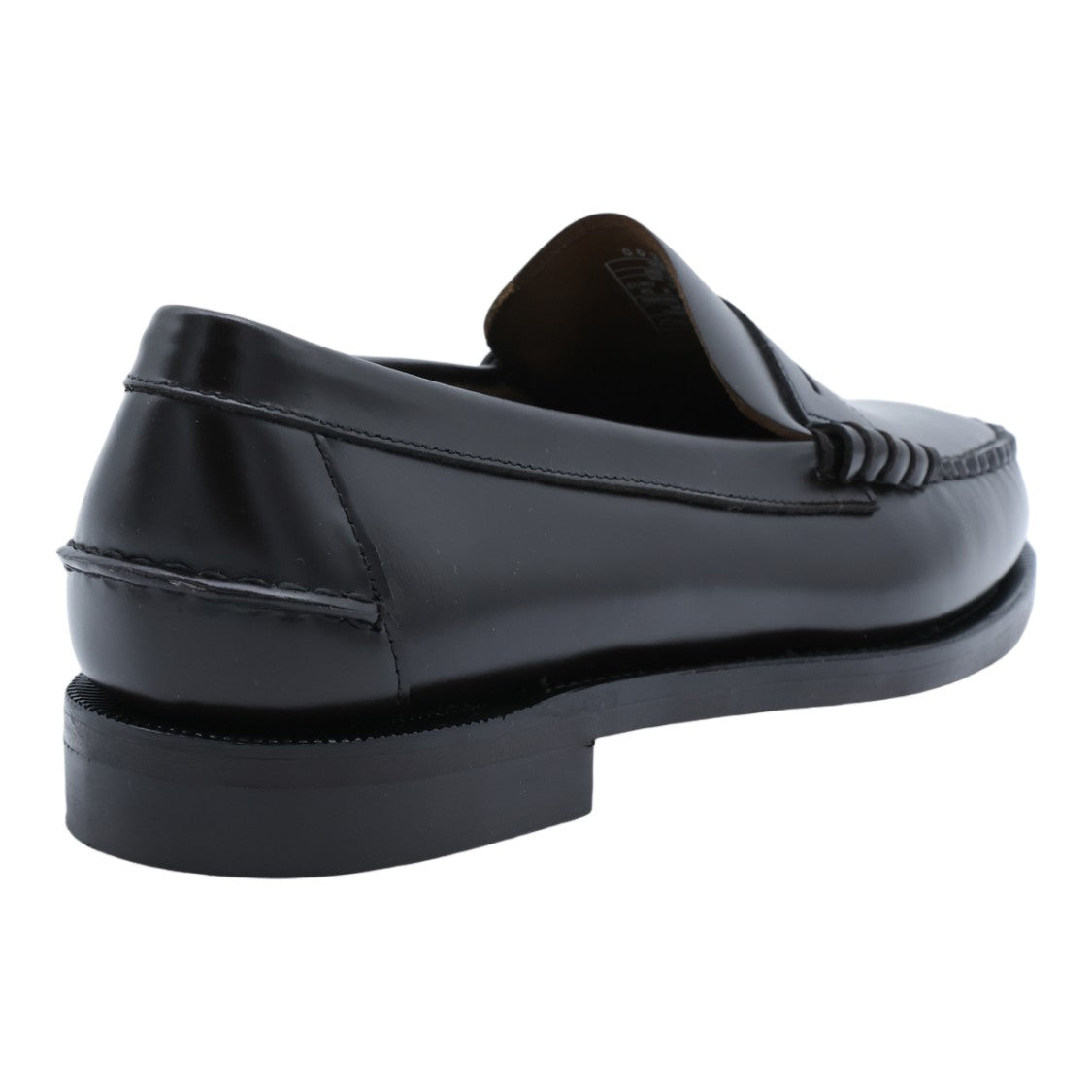 Sebago Polished Leather Penny Loafers With Stitched Detailing